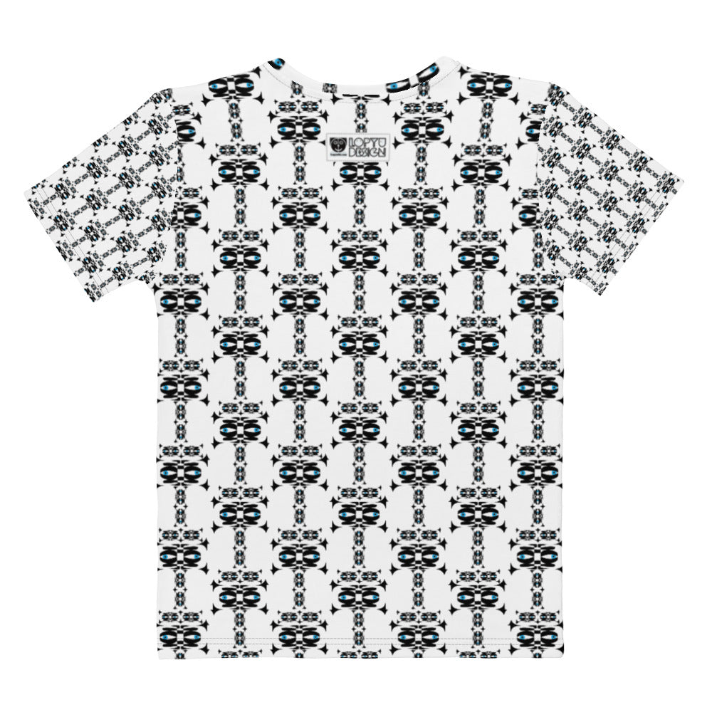 レディースTシャツ・イジドール模様白【CA001- TCNL003】