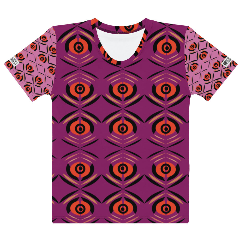 レディースTシャツ・プルノウピーコック紫【CA071- TCNL019】