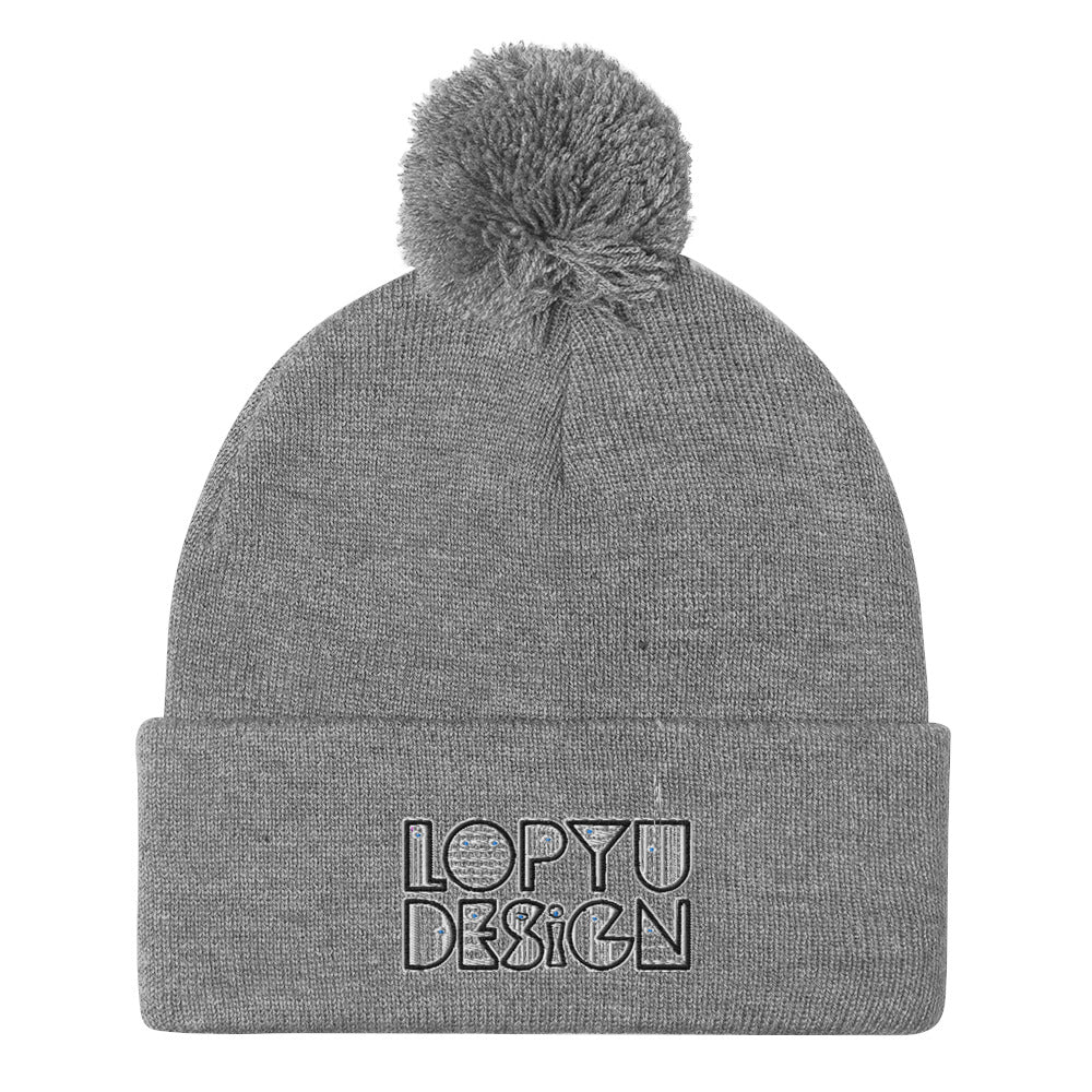ポンポン付きニット帽・LOPYUDESIGNロゴ【LD002-BNH002】