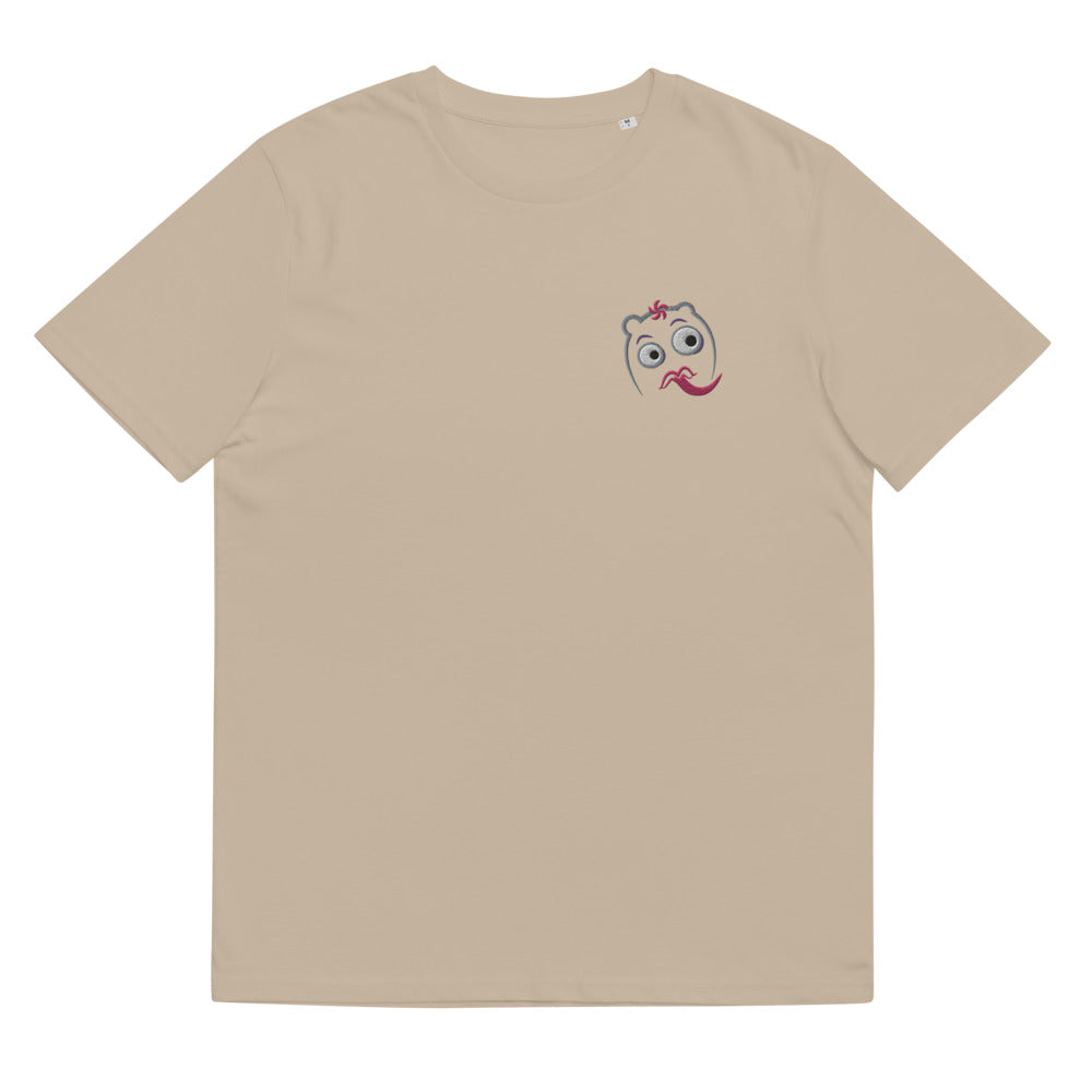 ユニセックス オーガニックコットン製Tシャツ・宇宙のっこ刺繍【CA024- TOCU004】