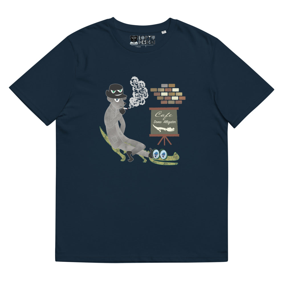 ユニセックス オーガニックコットン製Tシャツ・ドーモアーリゲーター【CA022- TOCU006】