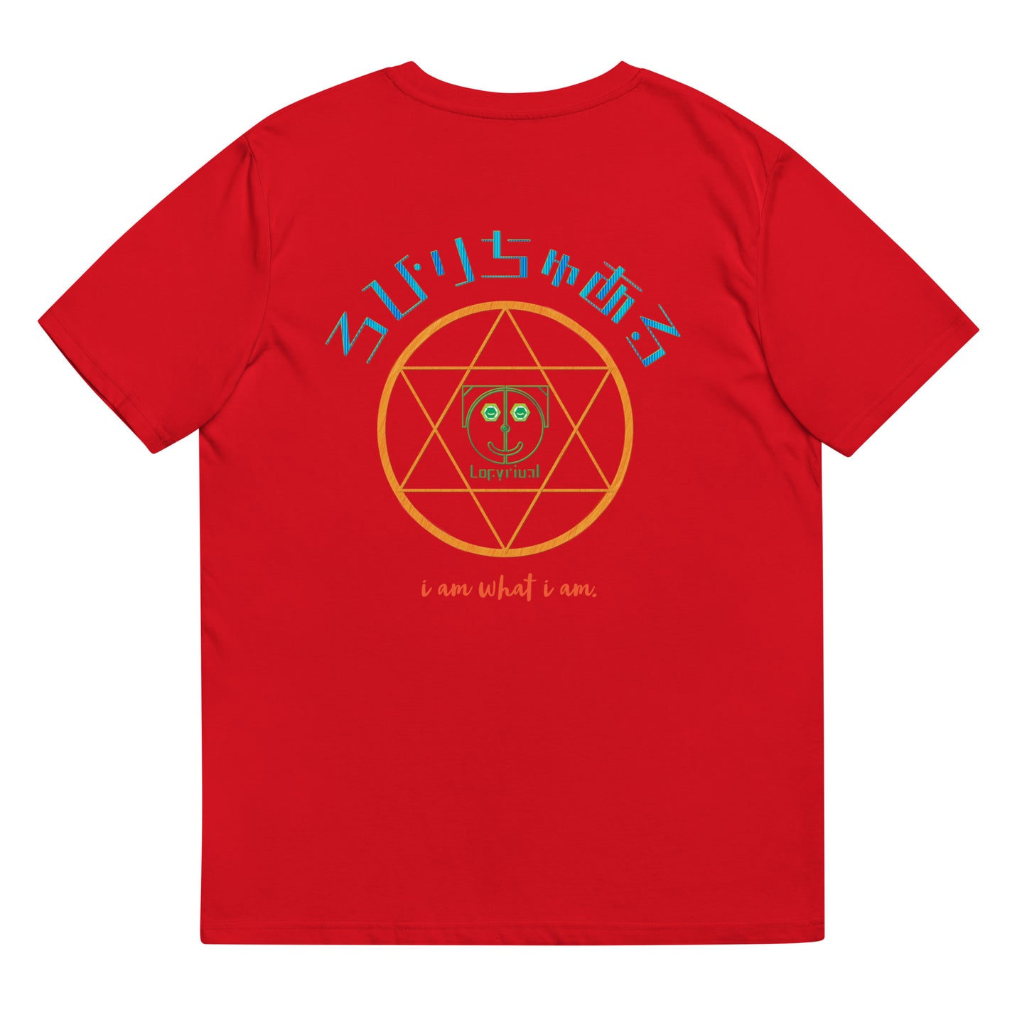 ユニセックス オーガニックコットン製Tシャツ・ONE COLOR JUST REFLECTS ANAOTHER/ろぴりちゅある【LD020- TOCU016】