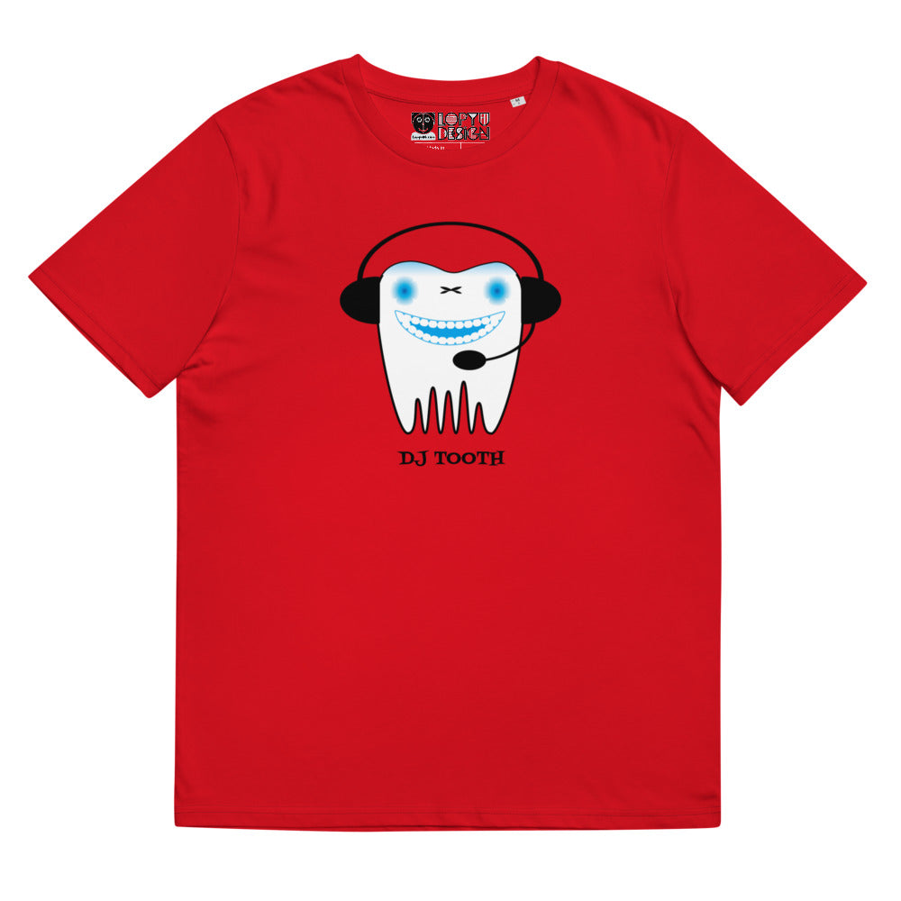 ユニセックス オーガニックコットン製Tシャツ・DJ トゥース【CA034- TOCU005】