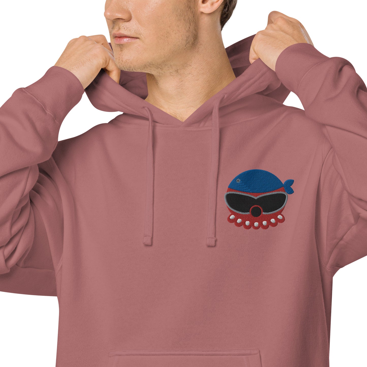 ユニセックス 顔料染め パーカー