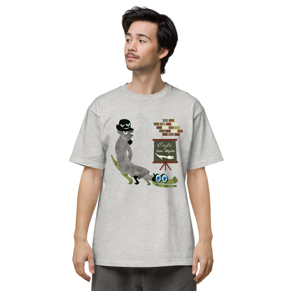 ユニセックス ヘビーウェイト 半袖Tシャツ・ドーモアーリゲーター/わにがとう【CA022- THWU009】