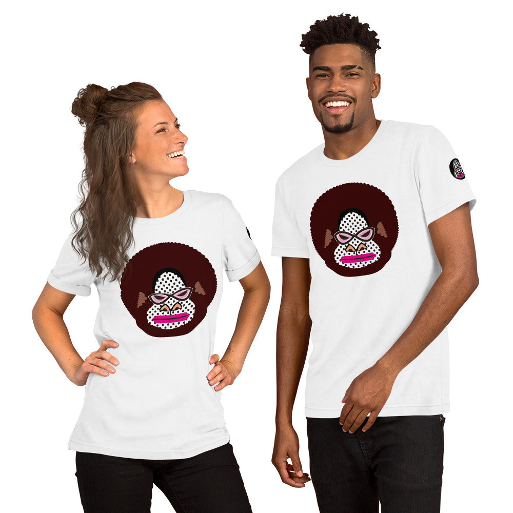 ユニセックス コンフォート Tシャツ・アフロゴリラダダ【CA076- CTU016】