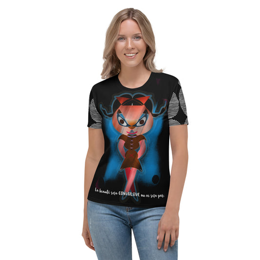 レディースTシャツ・フュードラミ(美は痙攣的であるだろう)【CA075- TATL024】