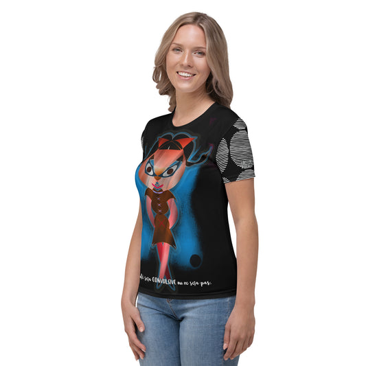 レディースTシャツ・フュードラミ(美は痙攣的であるだろう)【CA075- TATL024】