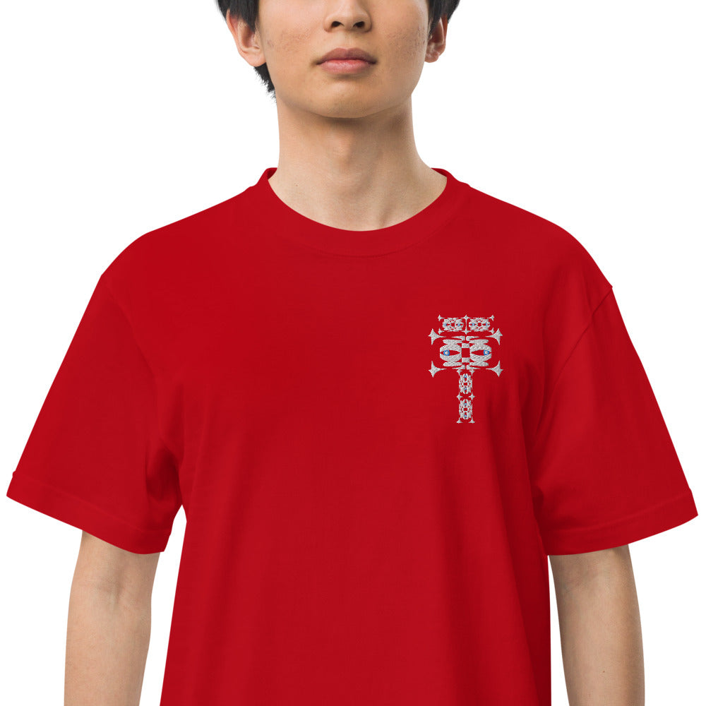 ハイクオリティーTシャツ・イジドール刺繍ワンポイント【CA001- THCU002】