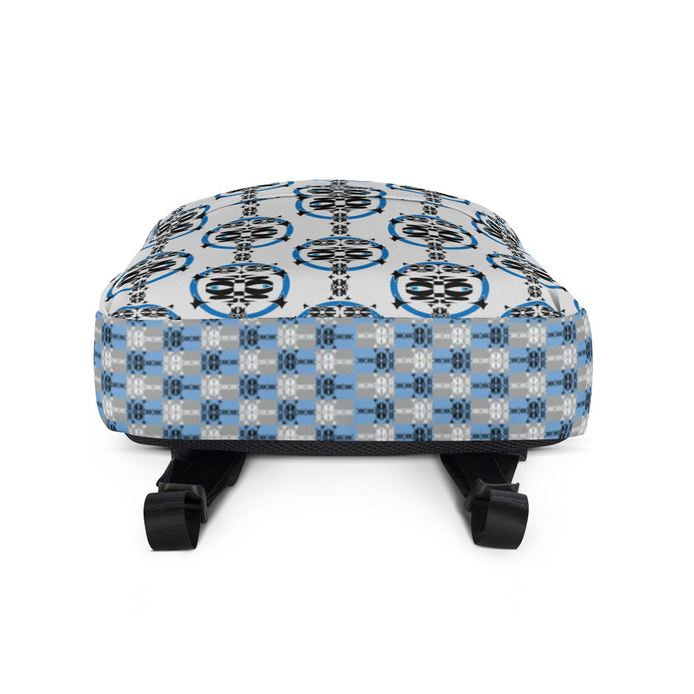 バックパック・青輪イジドール模様白地【CA001- BP004】