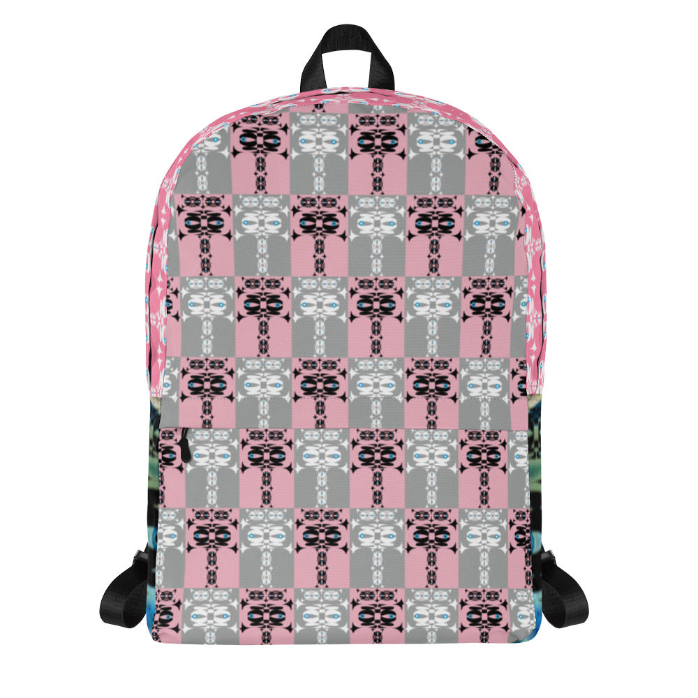 バックパック・イジドール格子柄ピンク【CA001- BP009】