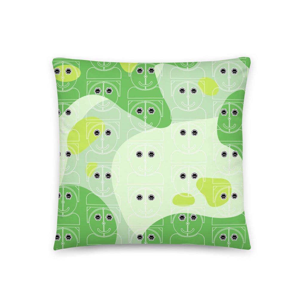 ベーシッククッション・ロピュールくんグリーンアブストラクト【LC001-BC020】