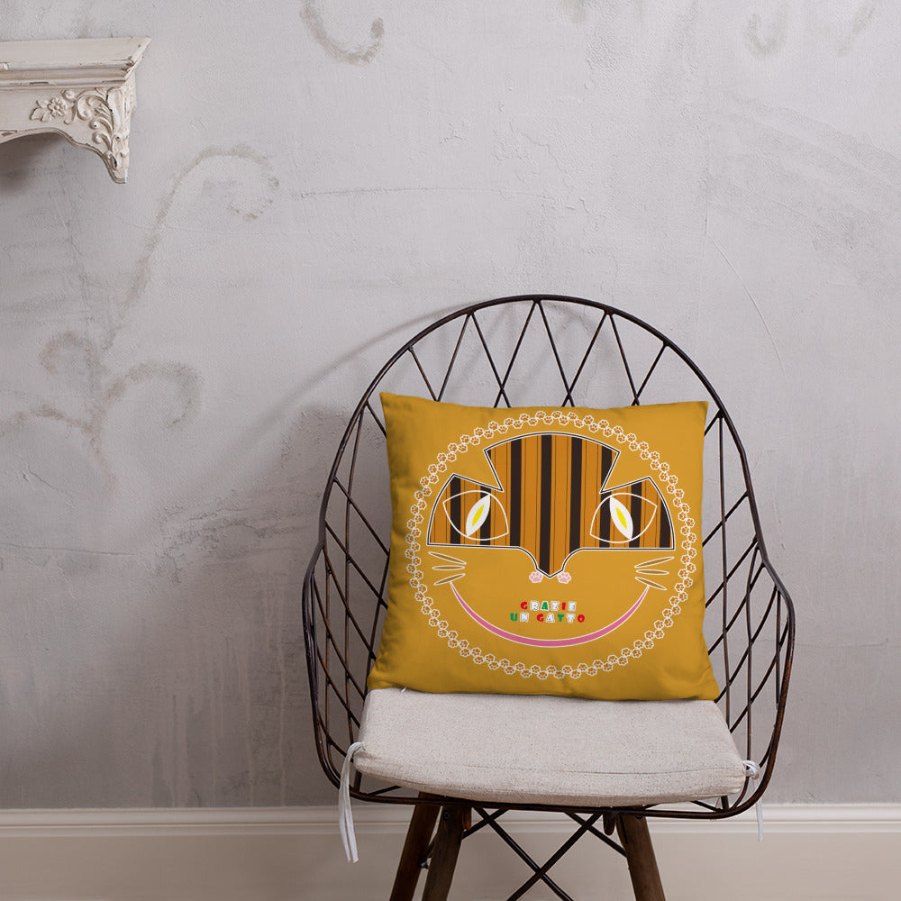 ベーシッククッション・アンガトくん模様黄【CA033-BC008】