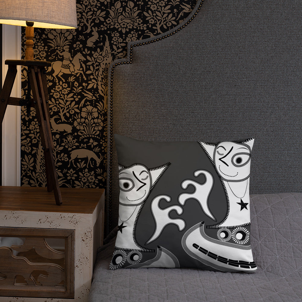 ベーシッククッション・パッチ大王ジェニー裏モノクロver【CA005-BC004】