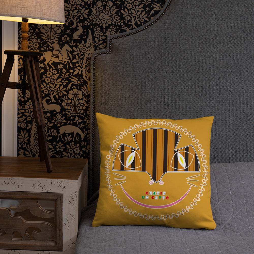 ベーシッククッション・アンガトくん模様黄【CA033-BC008】