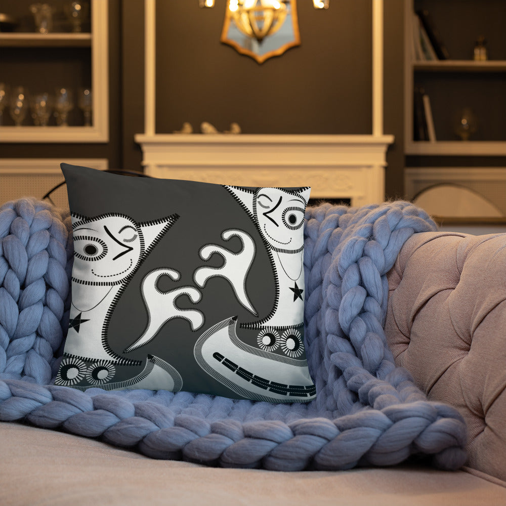 ベーシッククッション・パッチ大王ジェニー裏モノクロver【CA005-BC004】