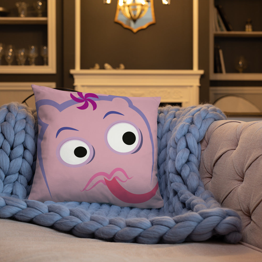 ベーシッククッション・宇宙のっこ模様ピンク【CA016-BC006】