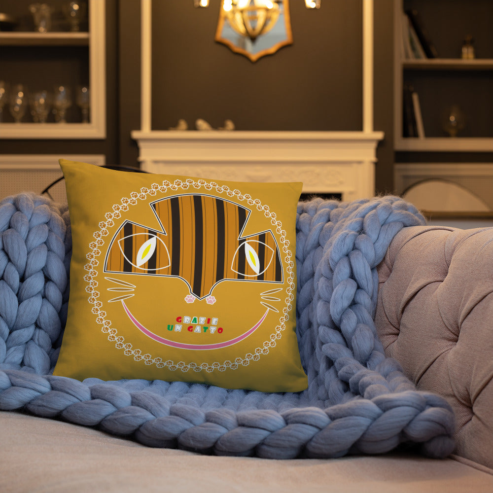 ベーシッククッション・アンガトくん模様黄【CA033-BC008】