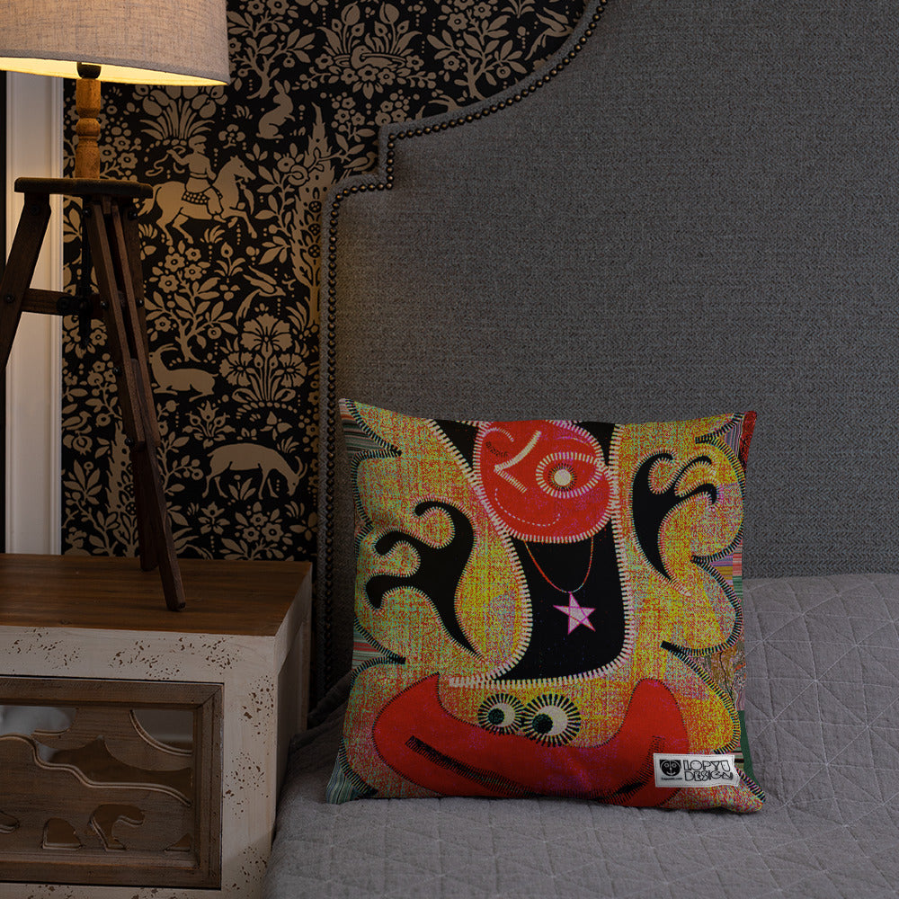 ベーシッククッション・パッチ大王ジェニー裏モノクロver【CA005-BC004】