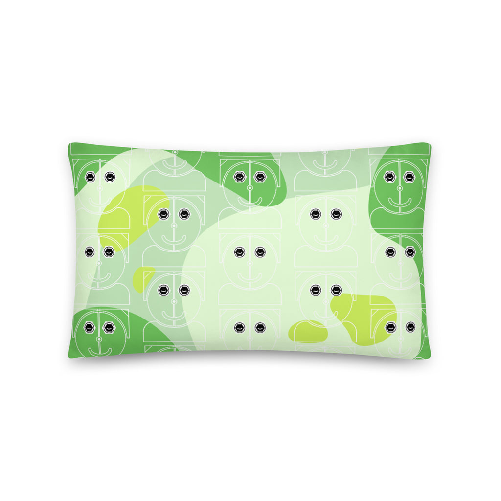 ベーシッククッション・ロピュールくんグリーンアブストラクト【LC001-BC020】