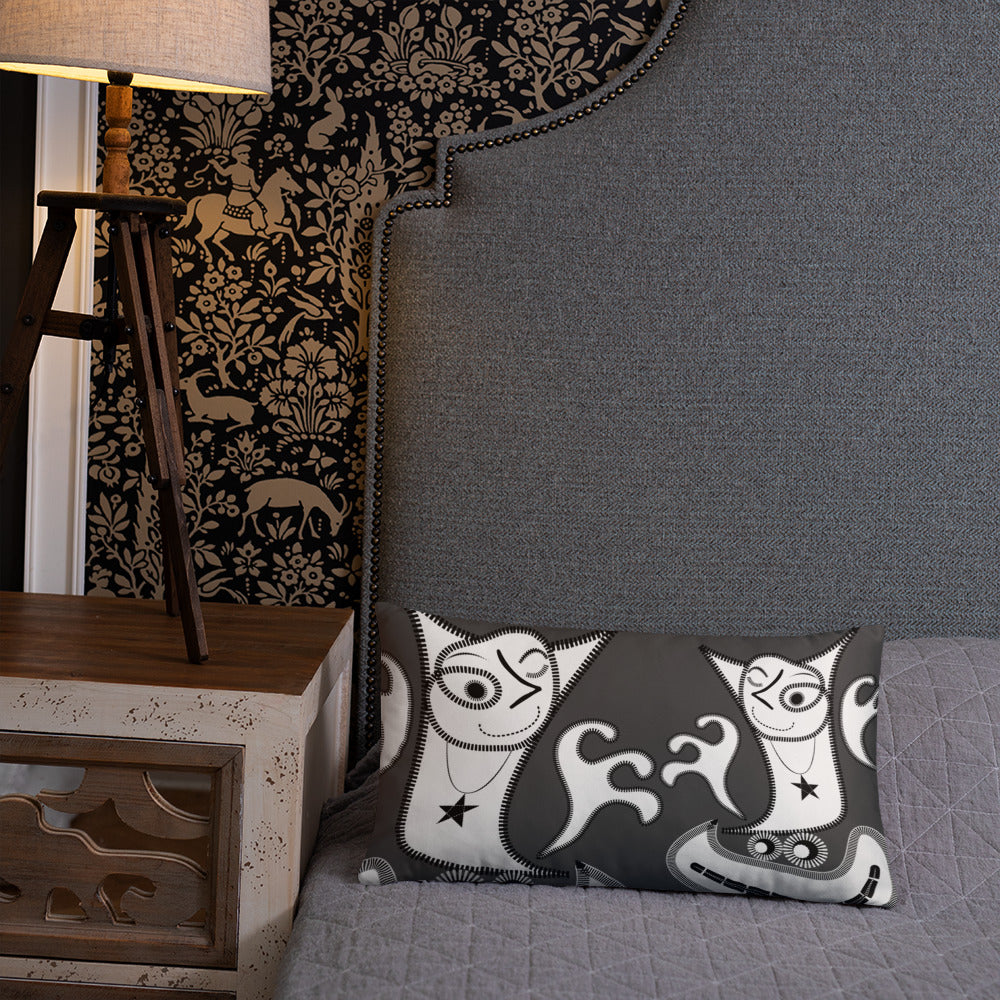 ベーシッククッション・パッチ大王ジェニー裏モノクロver【CA005-BC004】