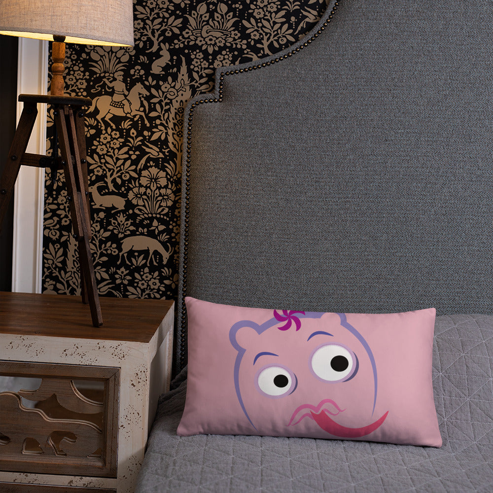 ベーシッククッション・宇宙のっこ模様ピンク【CA016-BC006】