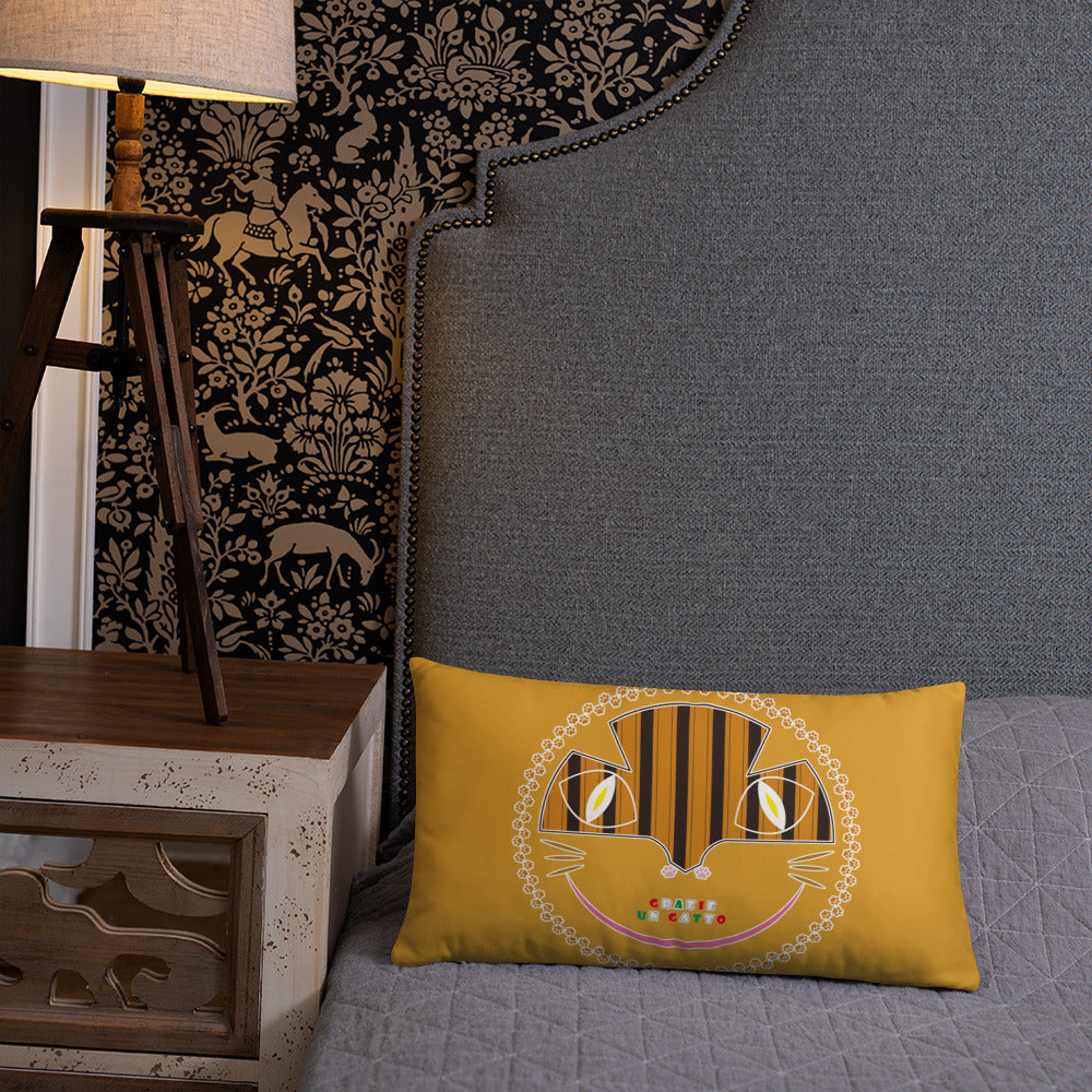 ベーシッククッション・アンガトくん模様黄【CA033-BC008】