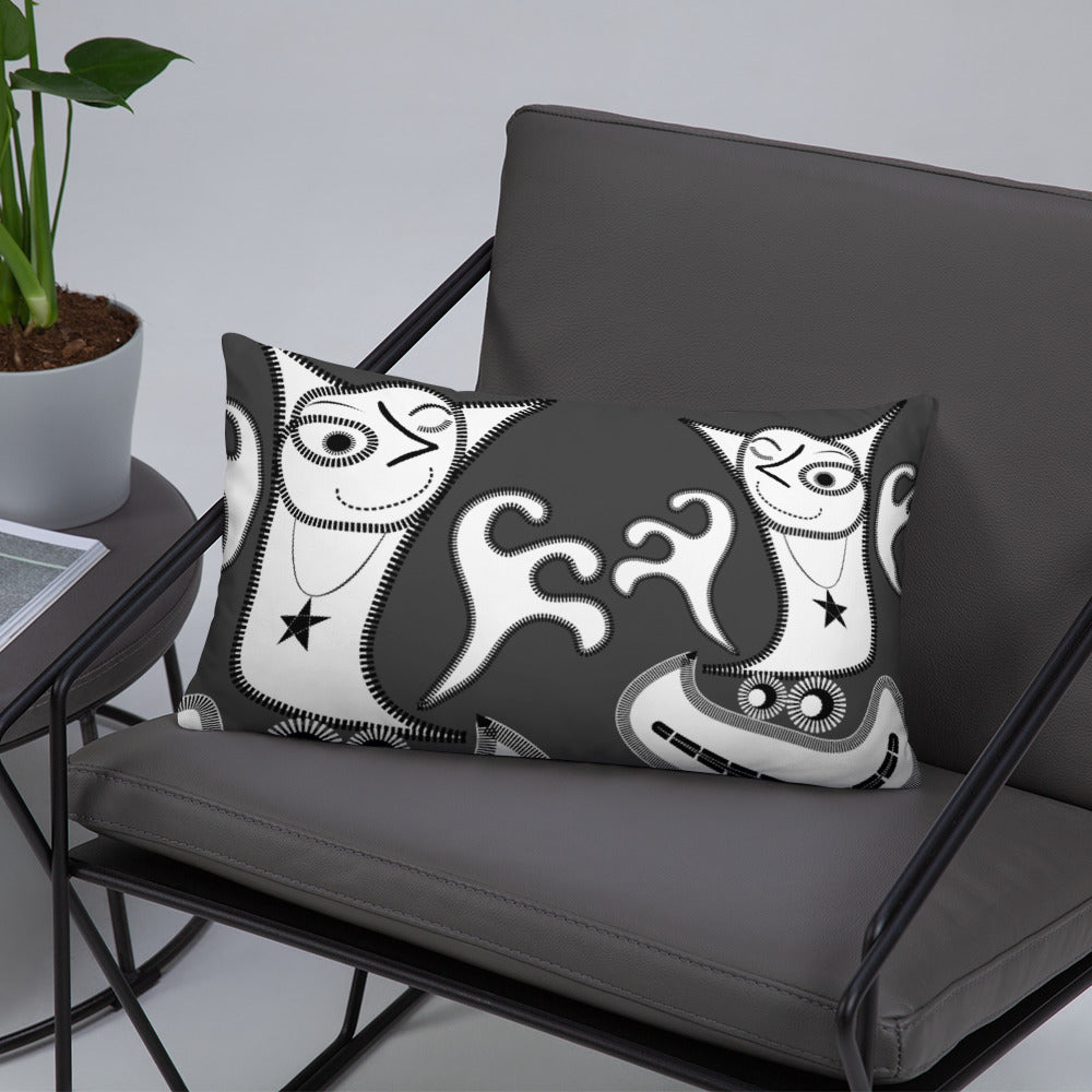 ベーシッククッション・パッチ大王ジェニー裏モノクロver【CA005-BC004】