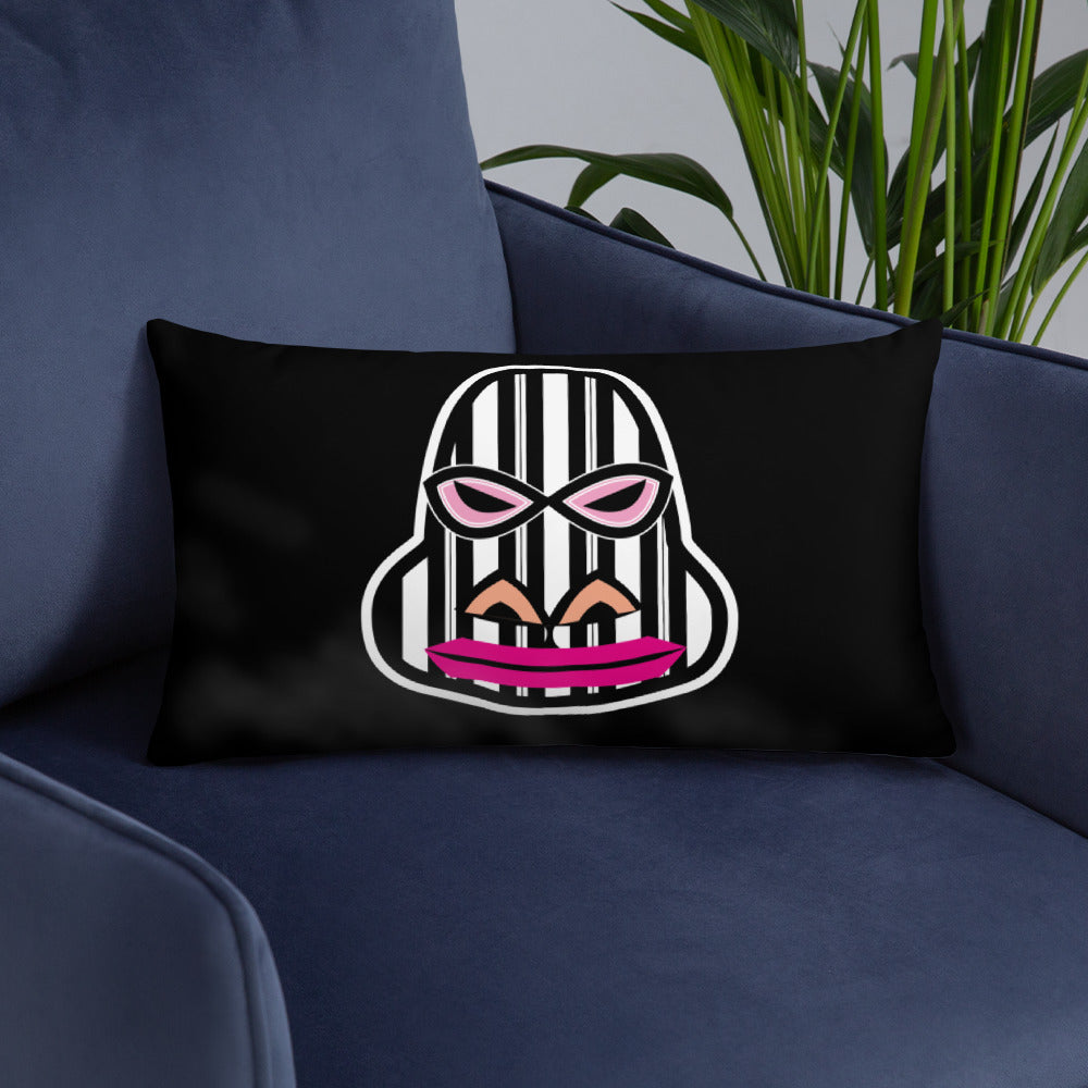 ベーシッククッション・ゴリラダダ模様黒【CA031-BC007】