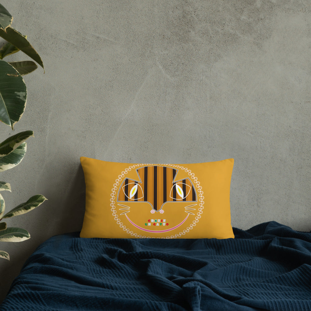 ベーシッククッション・アンガトくん模様黄【CA033-BC008】