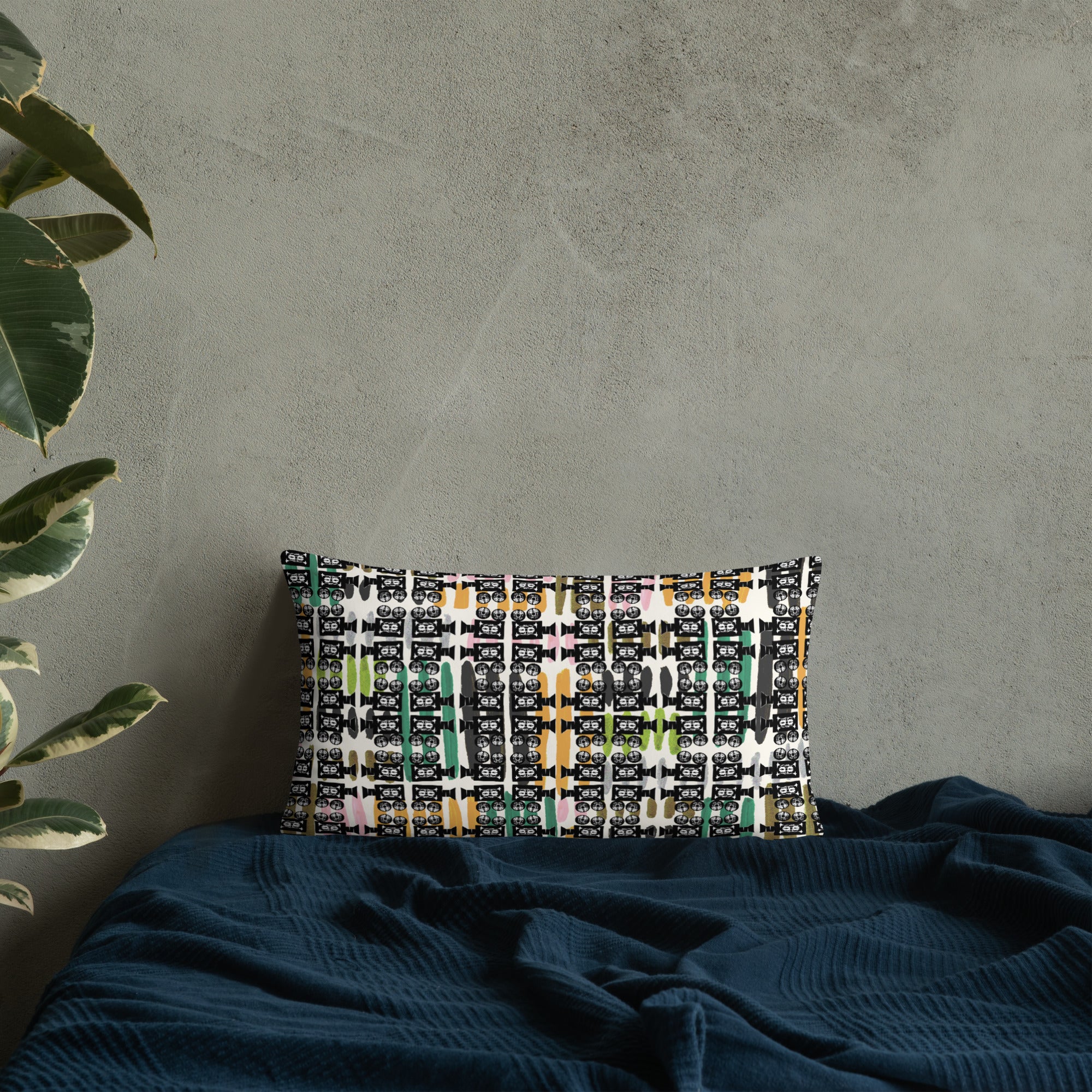 ベーシッククッション・きゃらあくたあロゴモダン【LG003-BC021】