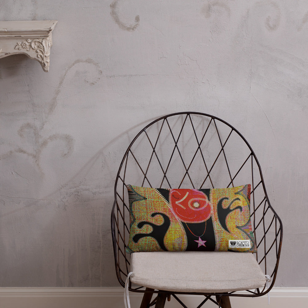 ベーシッククッション・パッチ大王ジェニー裏モノクロver【CA005-BC004】