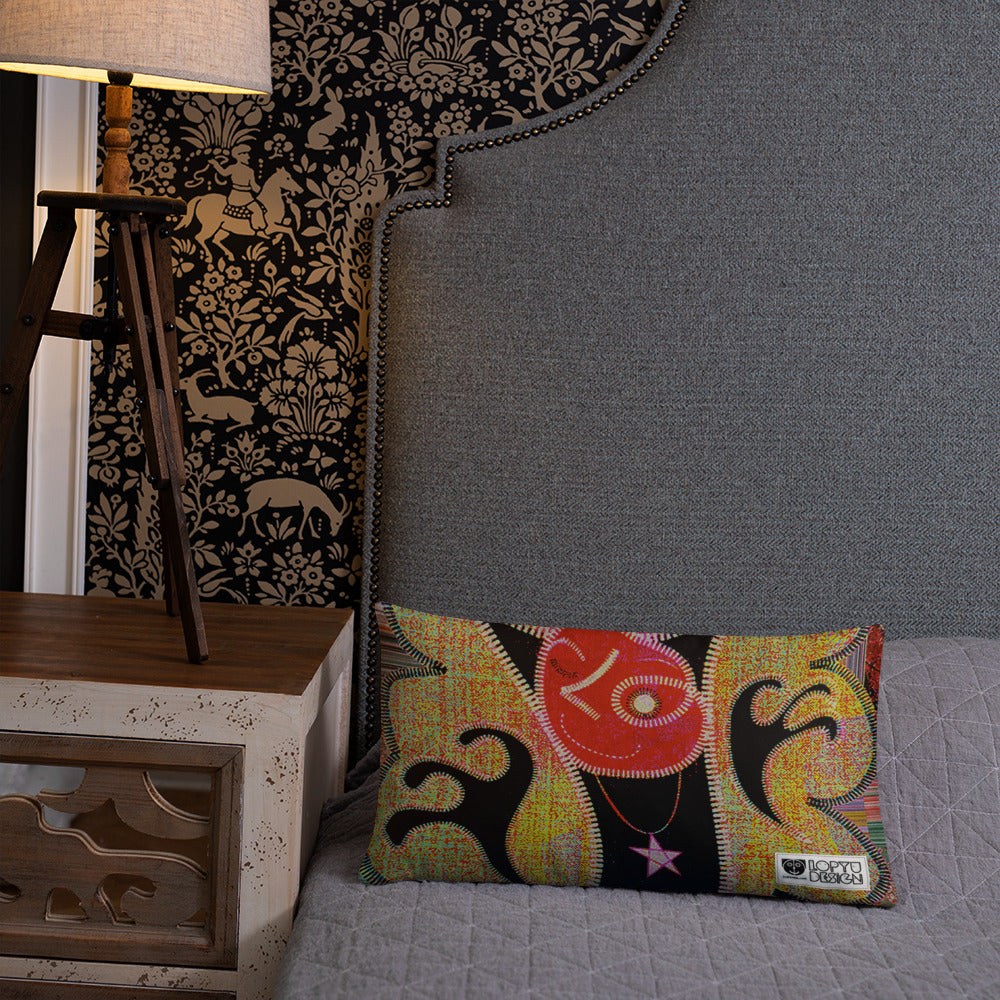 ベーシッククッション・パッチ大王ジェニー裏モノクロver【CA005-BC004】