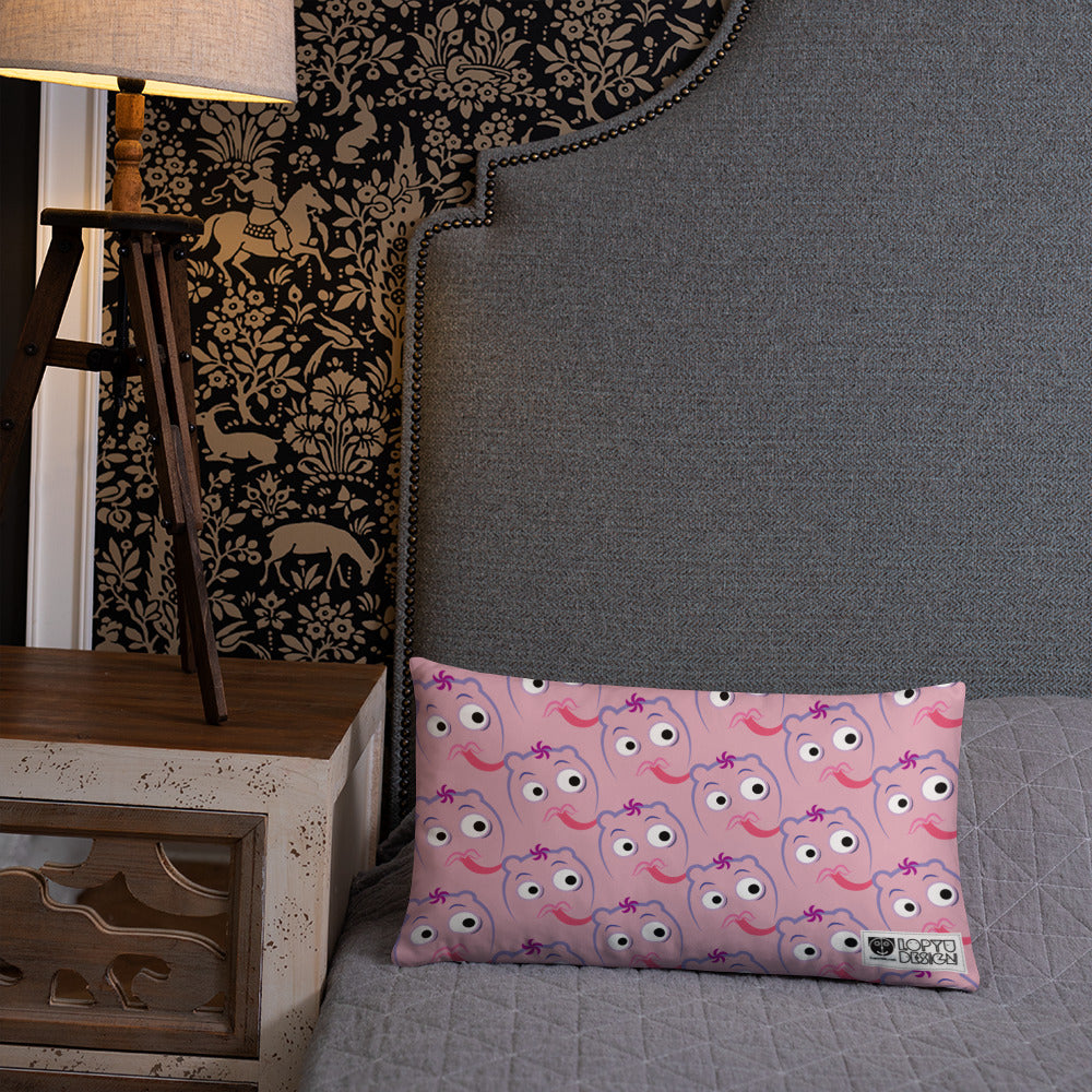 ベーシッククッション・宇宙のっこ模様ピンク【CA016-BC006】