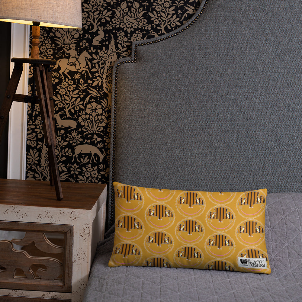 ベーシッククッション・アンガトくん模様黄【CA033-BC008】