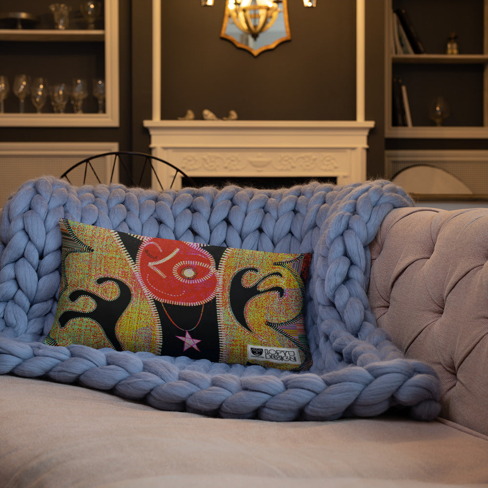 ベーシッククッション・パッチ大王ジェニー裏モノクロver【CA005-BC004】