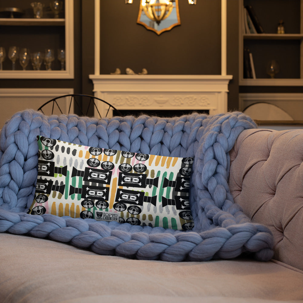 ベーシッククッション・きゃらあくたあロゴモダン【LG003-BC021】