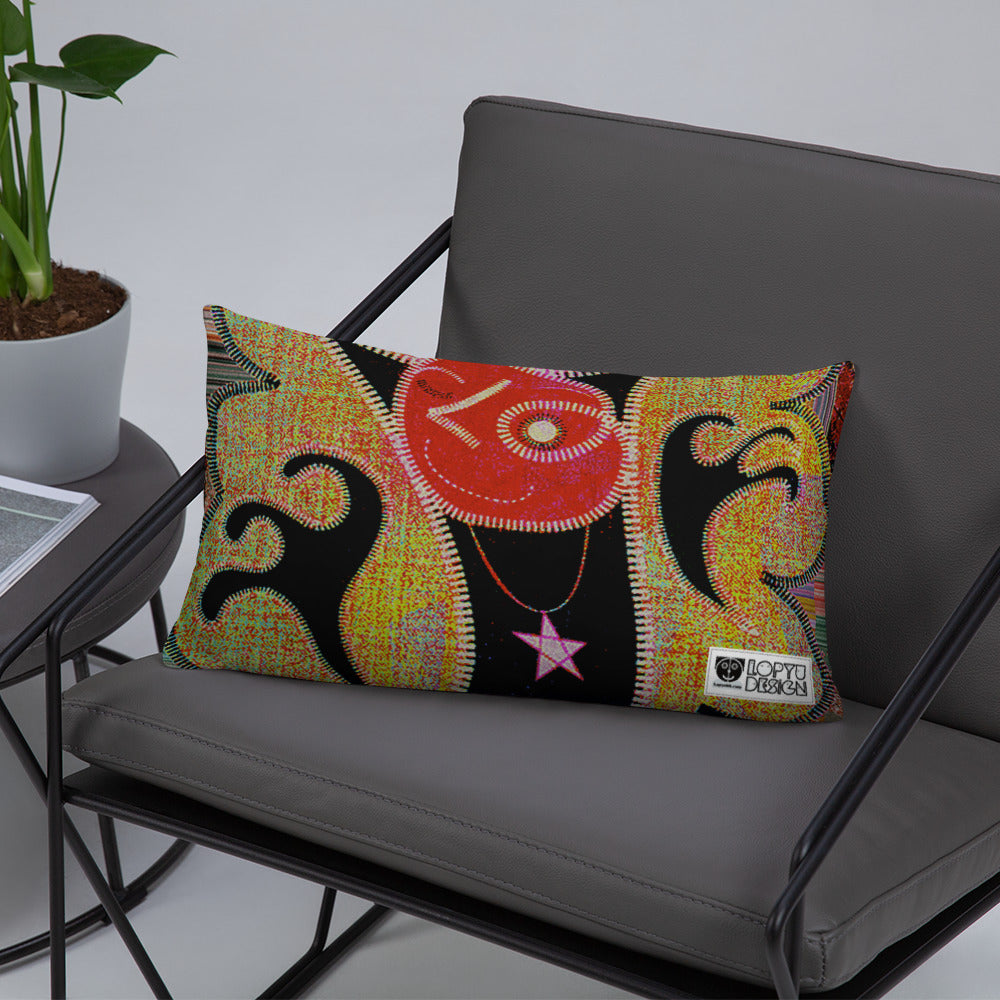 ベーシッククッション・パッチ大王ジェニー裏モノクロver【CA005-BC004】