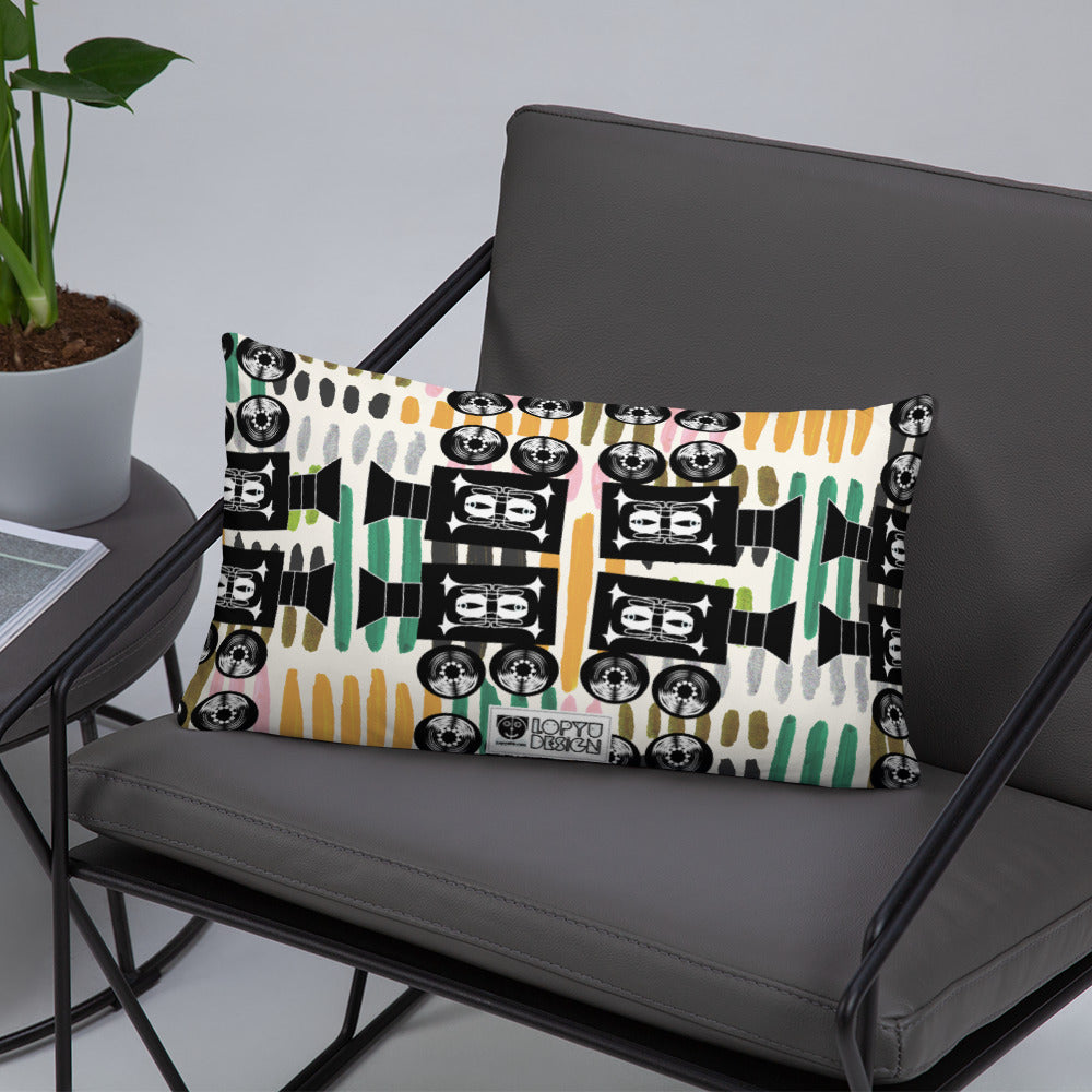 ベーシッククッション・きゃらあくたあロゴモダン【LG003-BC021】