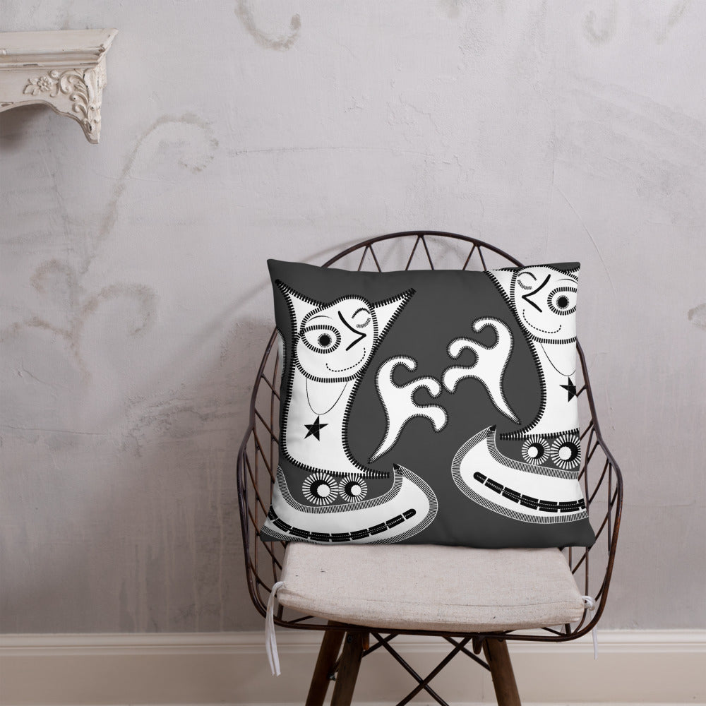 ベーシッククッション・パッチ大王ジェニー裏モノクロver【CA005-BC004】