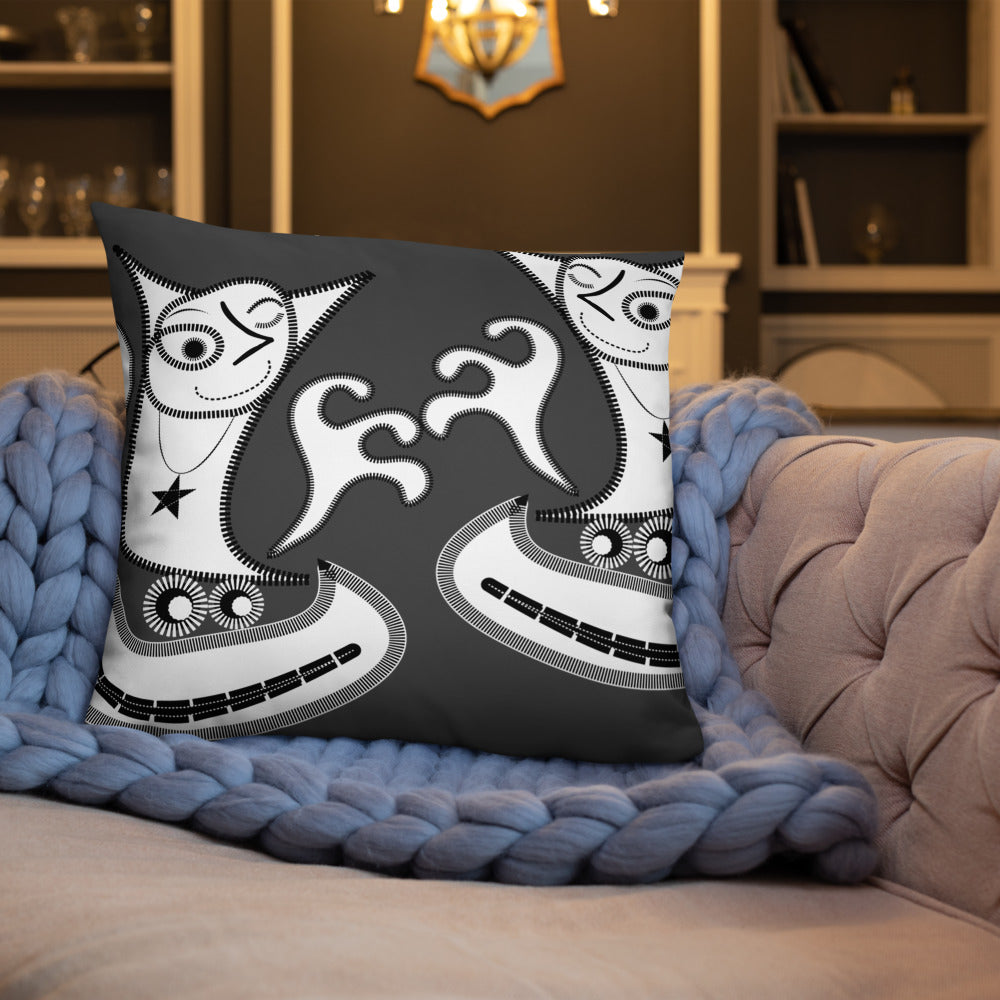 ベーシッククッション・パッチ大王ジェニー裏モノクロver【CA005-BC004】