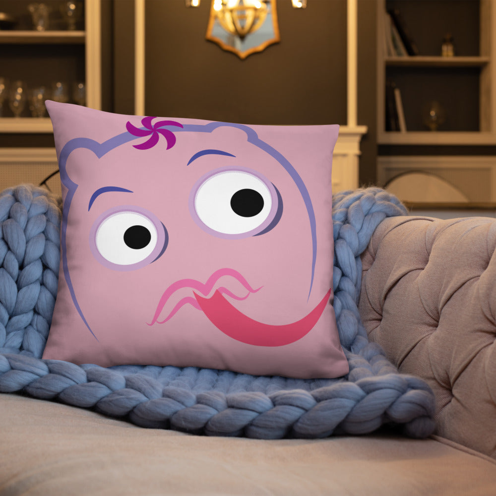 ベーシッククッション・宇宙のっこ模様ピンク【CA016-BC006】