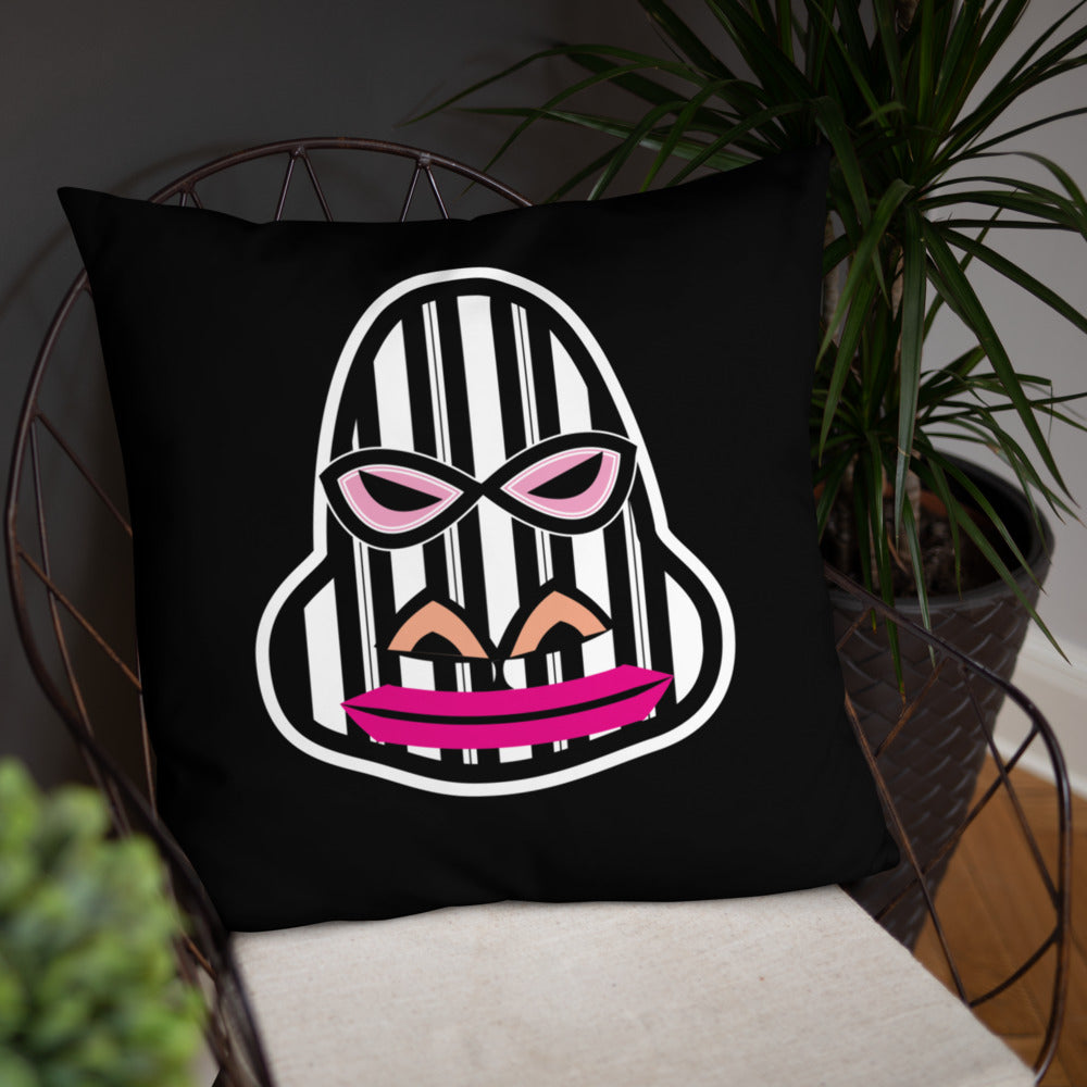 ベーシッククッション・ゴリラダダ模様黒【CA031-BC007】