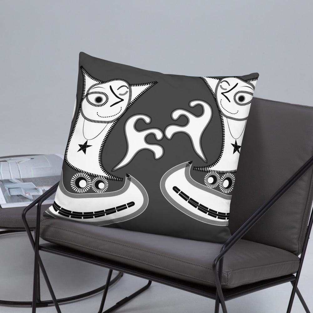 ベーシッククッション・パッチ大王ジェニー裏モノクロver【CA005-BC004】