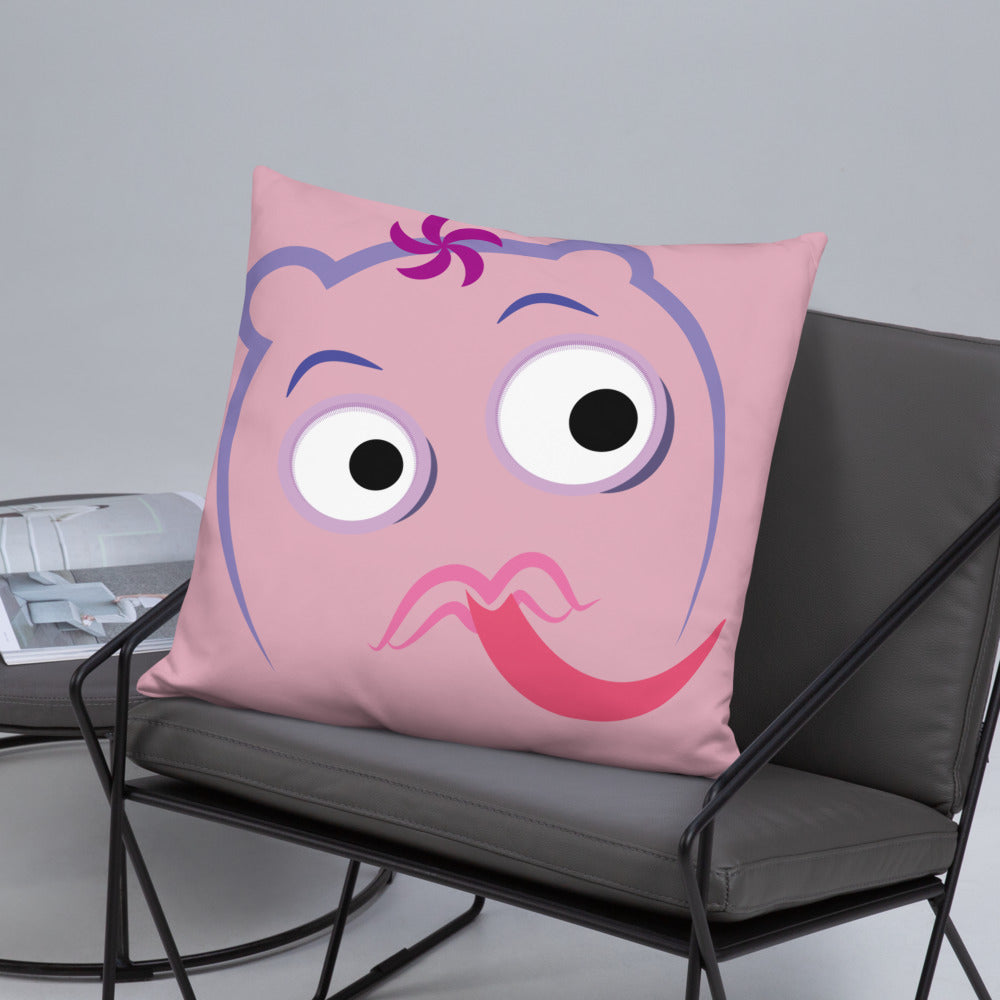 ベーシッククッション・宇宙のっこ模様ピンク【CA016-BC006】