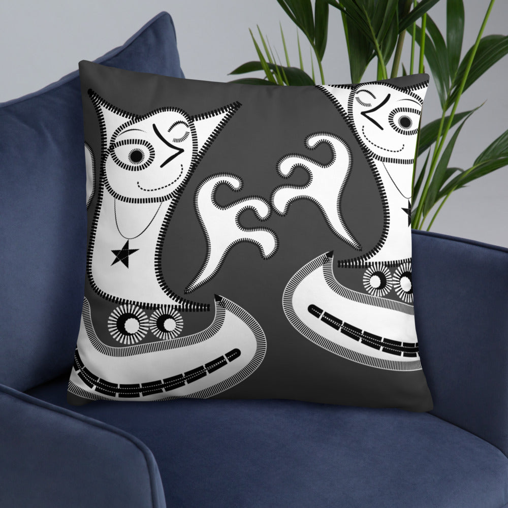 ベーシッククッション・パッチ大王ジェニー裏モノクロver【CA005-BC004】