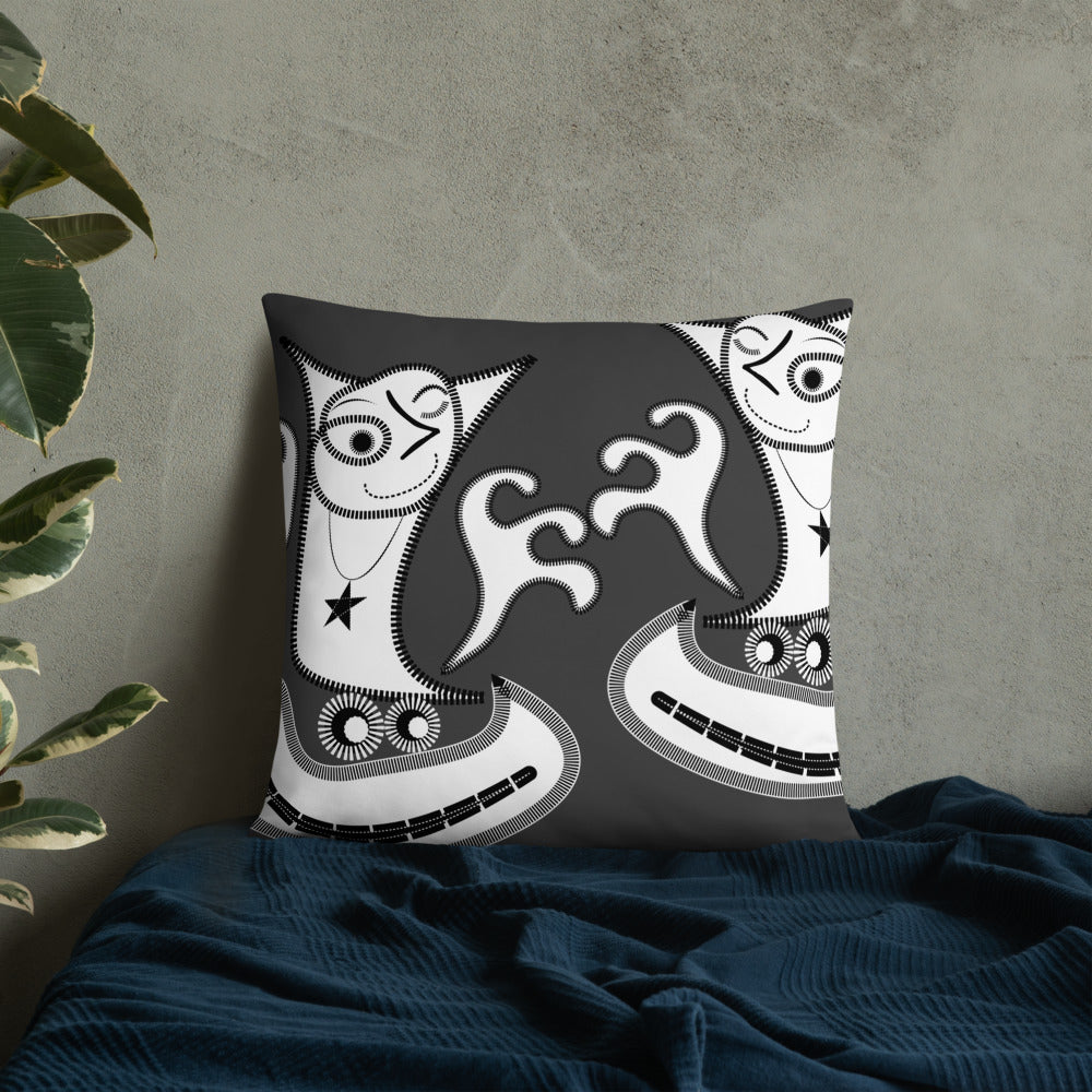 ベーシッククッション・パッチ大王ジェニー裏モノクロver【CA005-BC004】