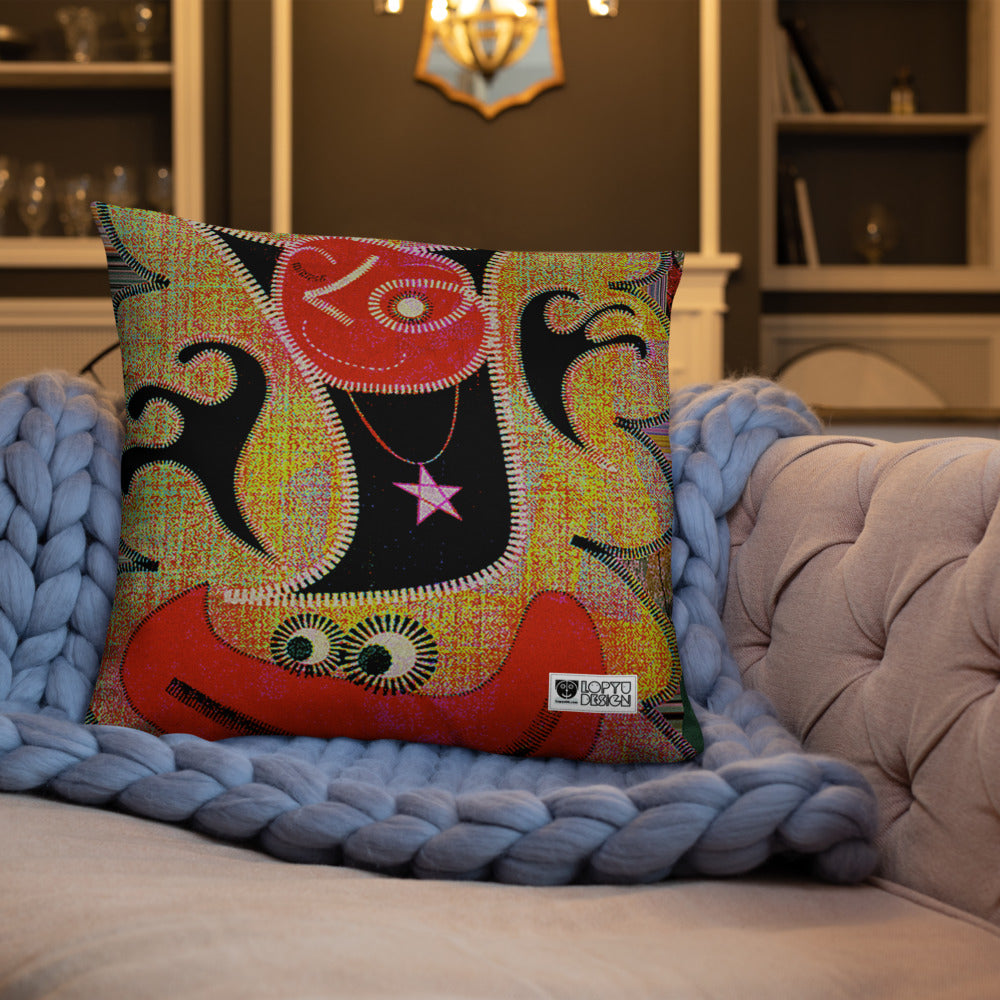 ベーシッククッション・パッチ大王ジェニー裏モノクロver【CA005-BC004】