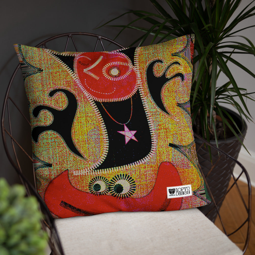 ベーシッククッション・パッチ大王ジェニー裏モノクロver【CA005-BC004】