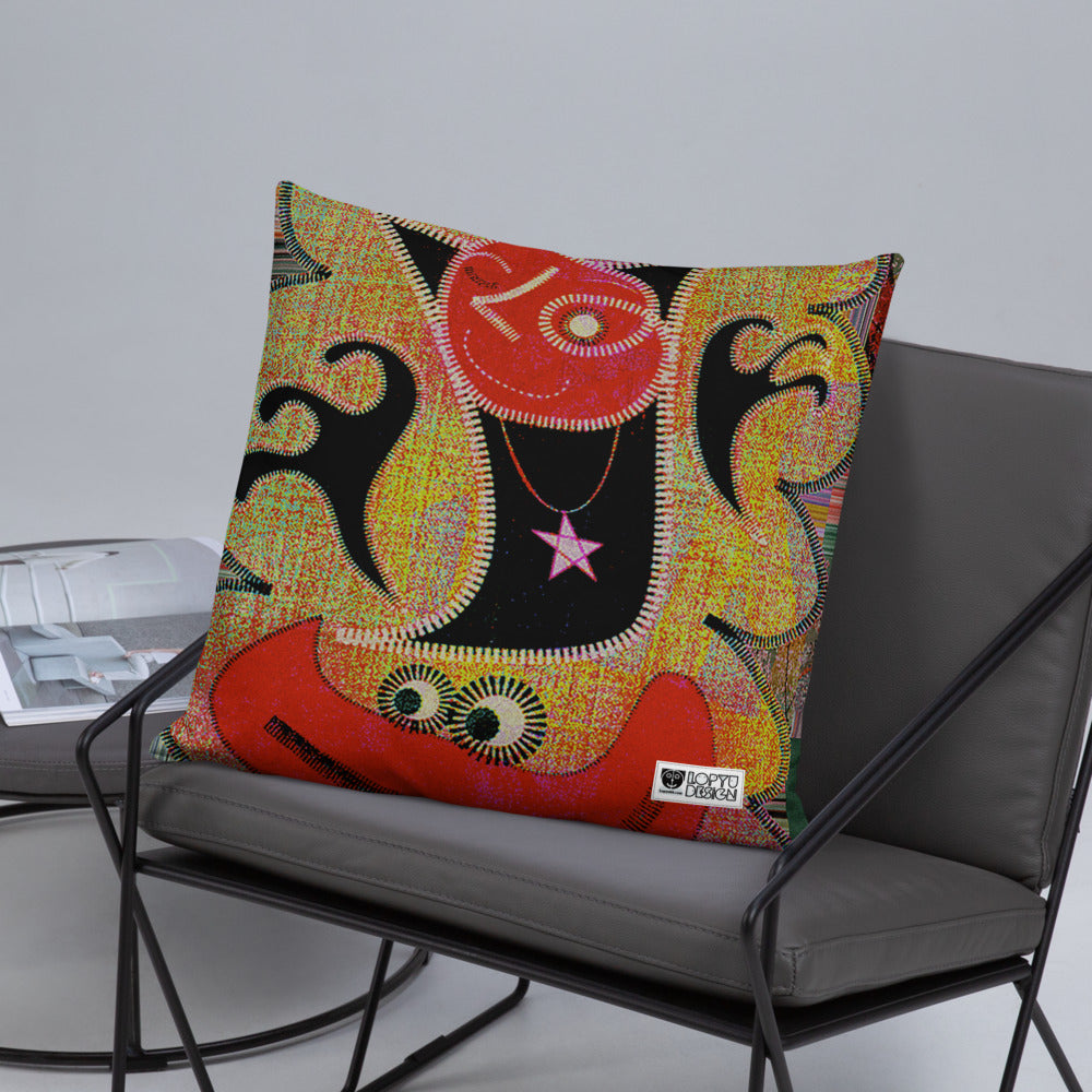 ベーシッククッション・パッチ大王ジェニー裏モノクロver【CA005-BC004】